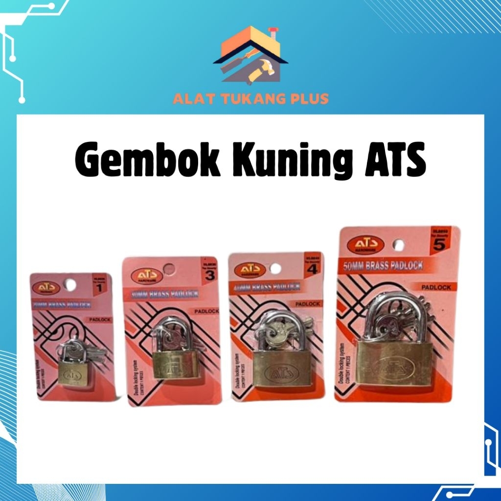 Gembok Kuning ATS | Gembok Koper | Gembok Meja | Gembok Multifungsi