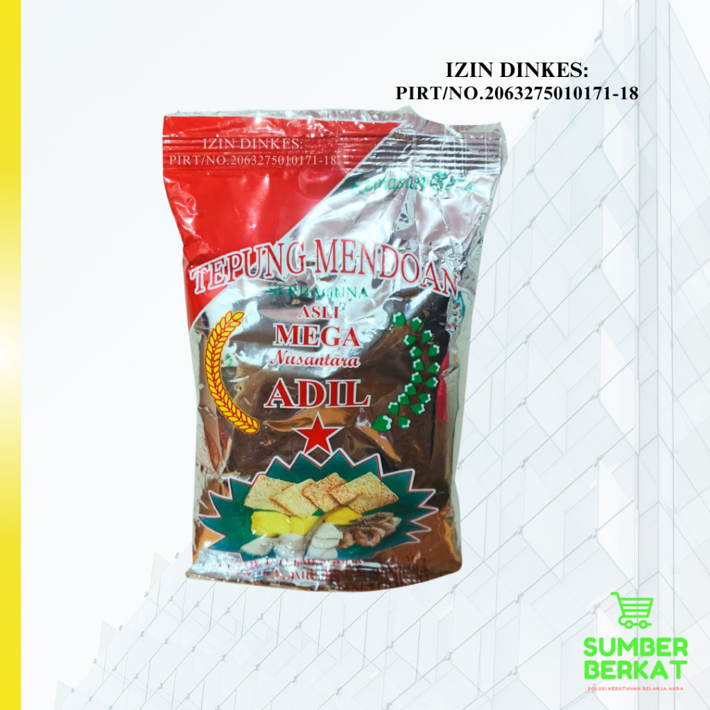 

Tepung Mendoan Merek Mega Adil 90gram