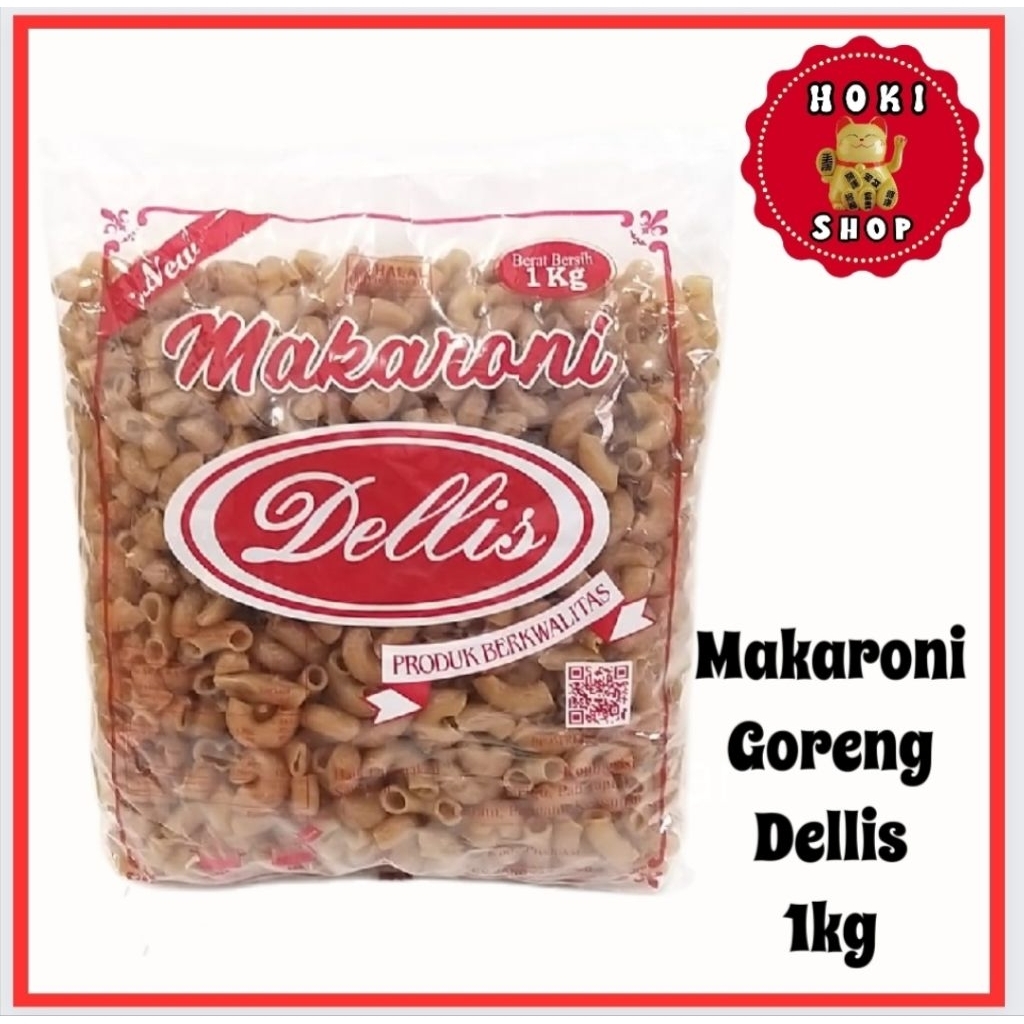 

Makaroni Goreng Dellis Mentah 1kg / Markoni Cap Dellis / Markoni Dellis / Makroni Goreng