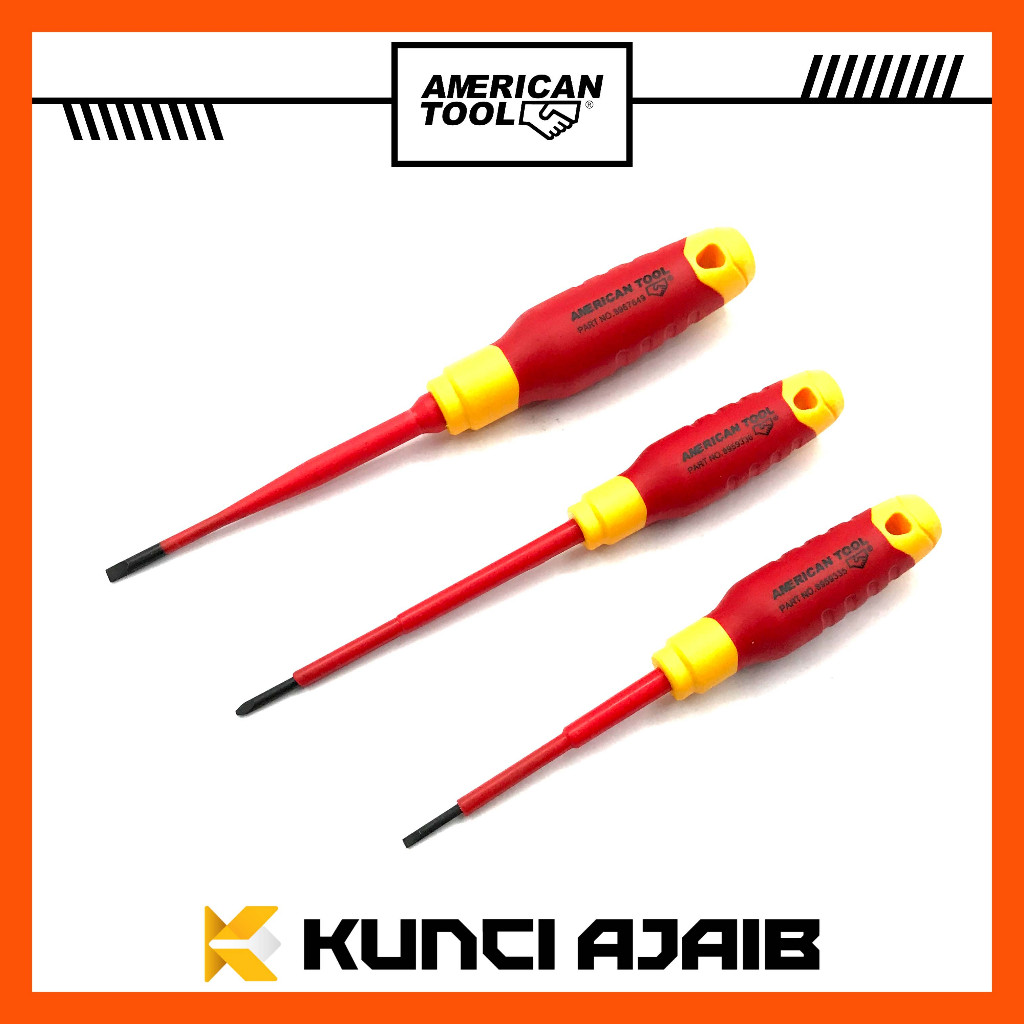 AMERICAN TOOL Obeng Listrik MIN - Electric Magnetic 1000V Screwdriver