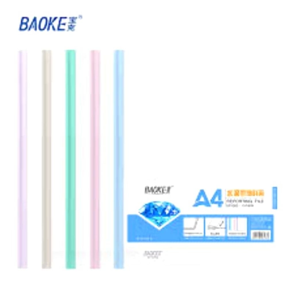 

BAOKE SLIDE BINDER REPORTING FILE SLIP FOLDER MAP PLASTIK JEPIT JILID KLIPING