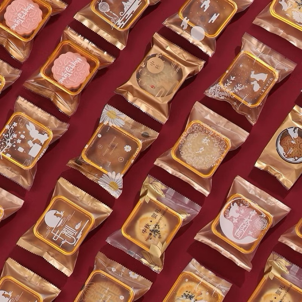 

Plastik Mooncake 65-85 gr Plastik Kue Bulan Plastik Pia Nastar Cookies (Per 10)