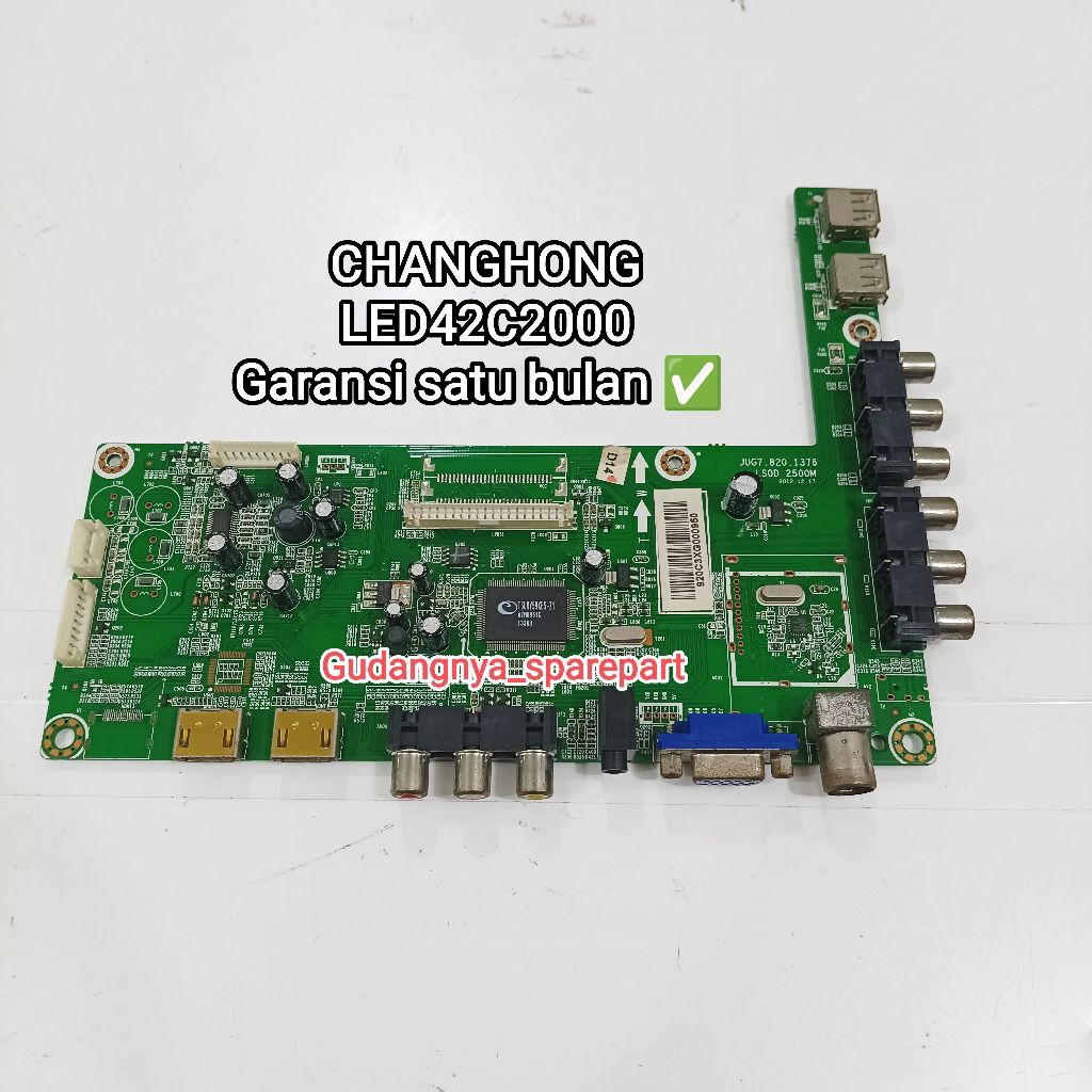 Mb CHANGHONG LED42C2000 42C2000 mainboard mobo modul mesin tv