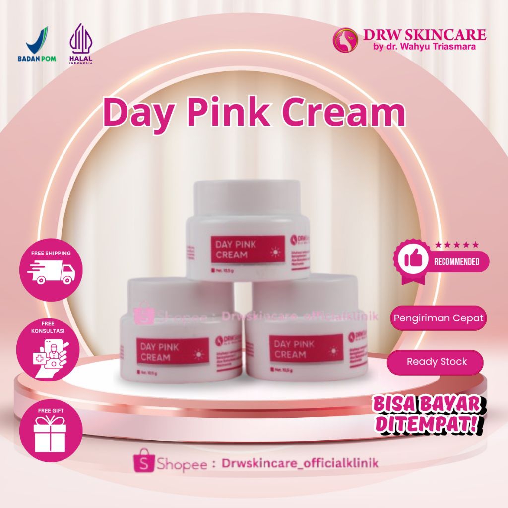 Day Cream Pink cream untuk flek wajah Drw Skincare