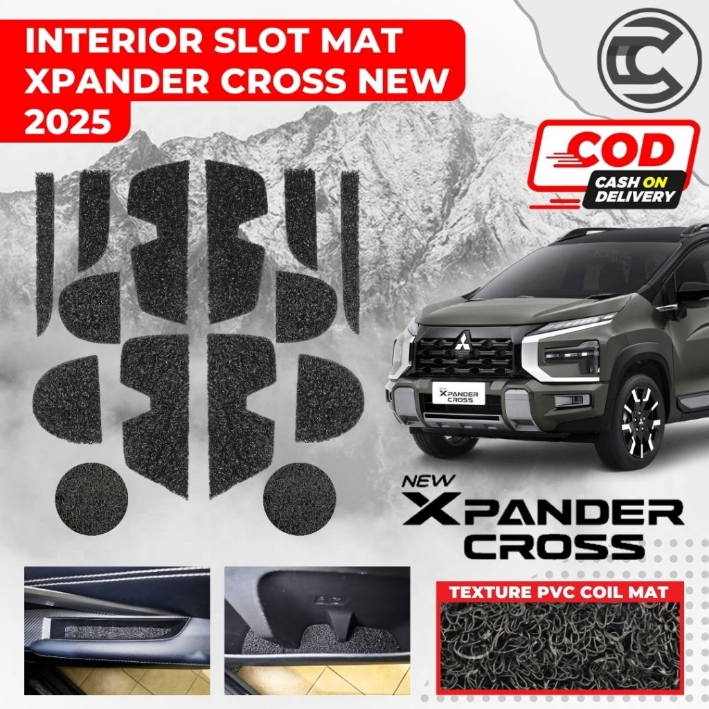 Interior Slot Mat Xpander Cross 2025 NEW Gen 2 / Alas Pintu Cup Holder Mobil Xpander Cross 2025 NEW