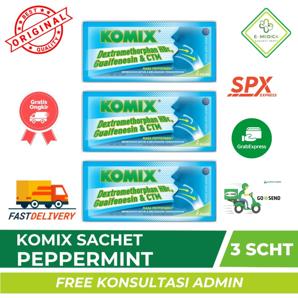 

✨KILAT✨KOMIX Peppermint Sachet 7ML