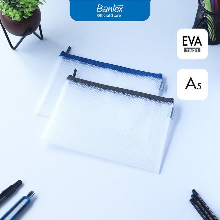 

Bantex Pouch A5 Zipper Bag Jaring Transparan Bahan EVA Mesh BF2101