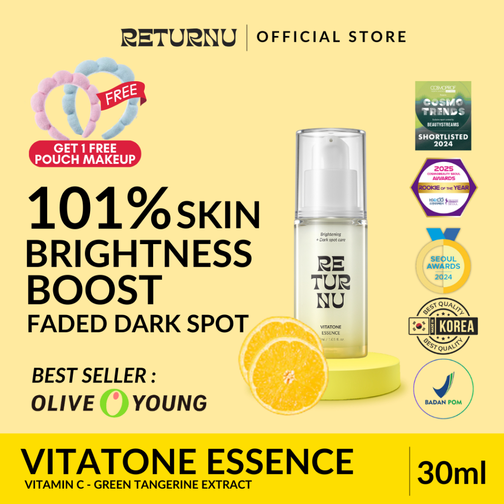 RETURNU Vitatone Brightening Essence Serum Korea Korean Skincare 30ml