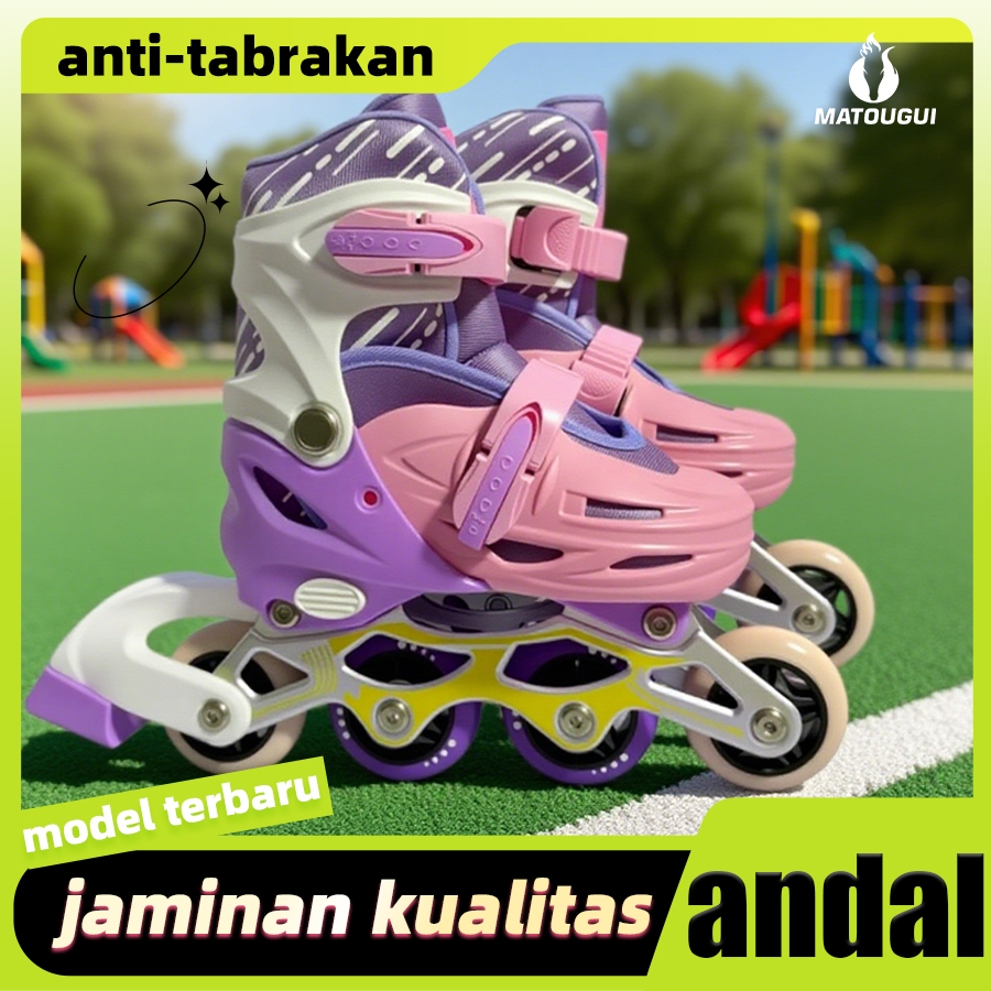 Matougui Sepatu Roda 4 Roda Anak Perempuan – sepatu roda anak laki laki/sepatu roda dewasa