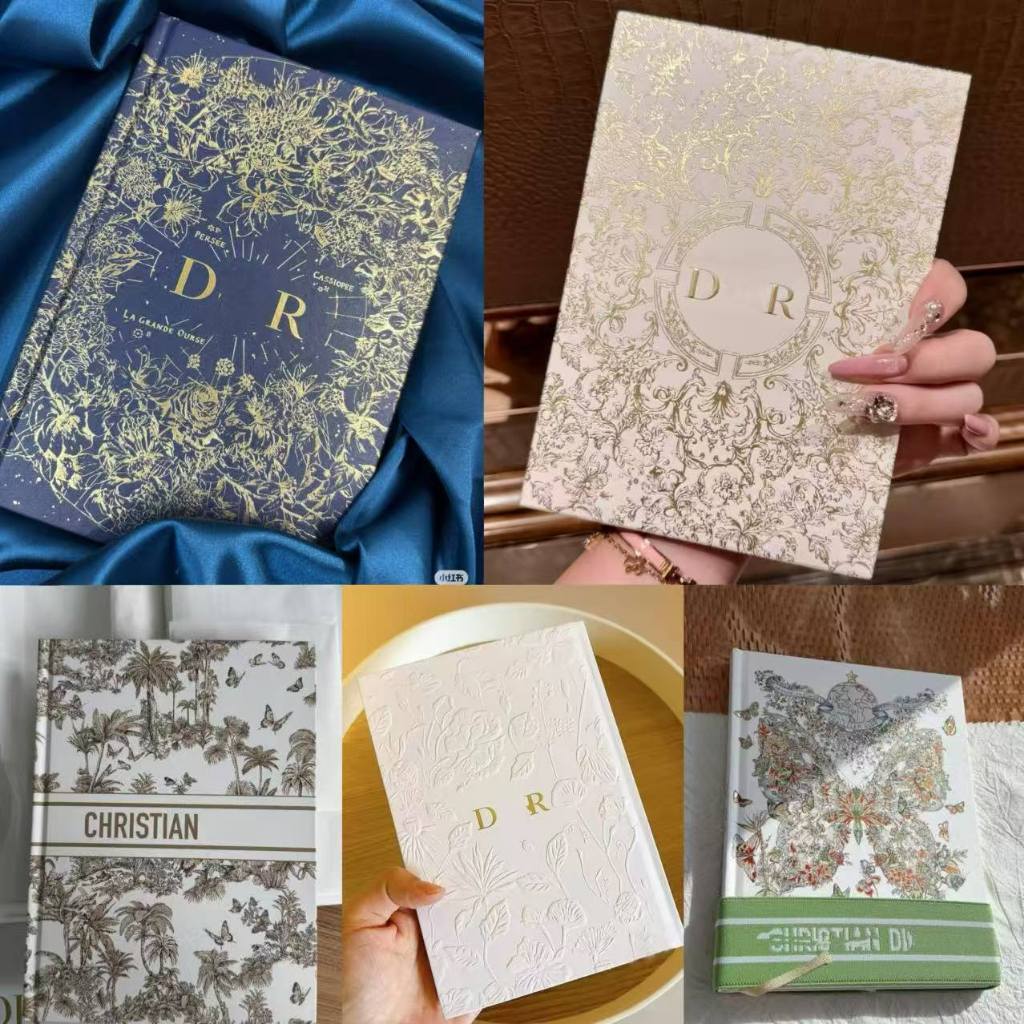 

Toile de Jouy printed notebook Christmas Lucky Star Relief Diary VIP Business Gift Buku catatan