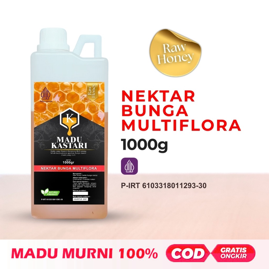 

Madu Murni Asli Madu Multiflora 1 Kg - Raw Honey