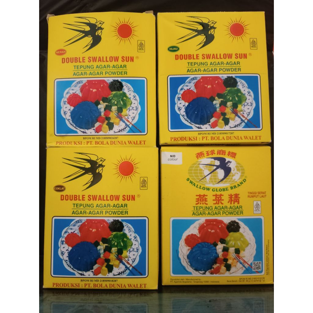 

ANEKA AGAR-AGAR SWALLOW 1pak (isi12pcs)