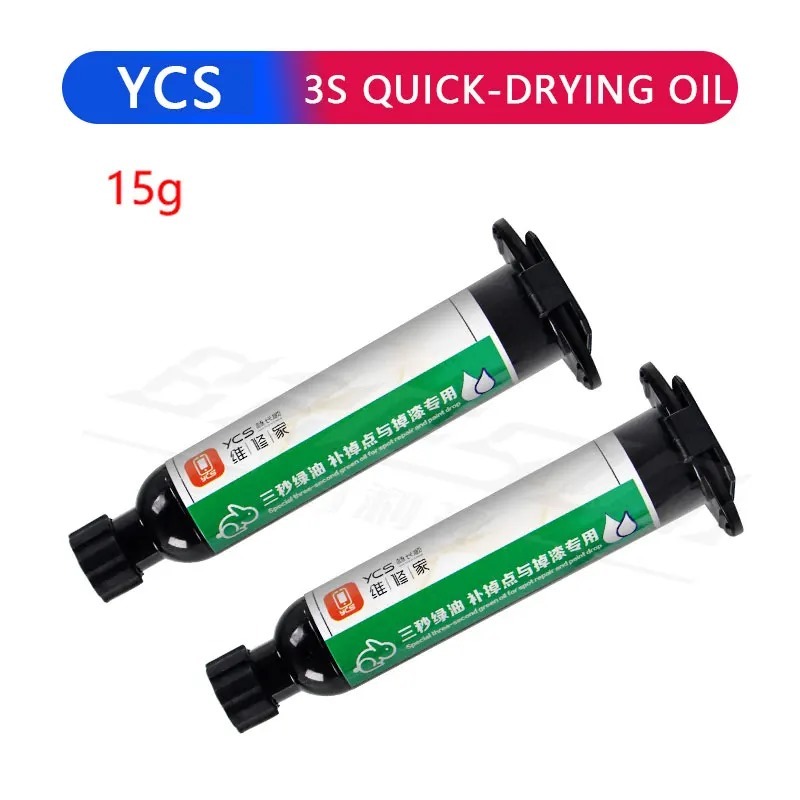 YCS Solder Flux 3-Second Quick Dry Oil Green - Lem Pengering Cepat Hijau 3s 3 Second