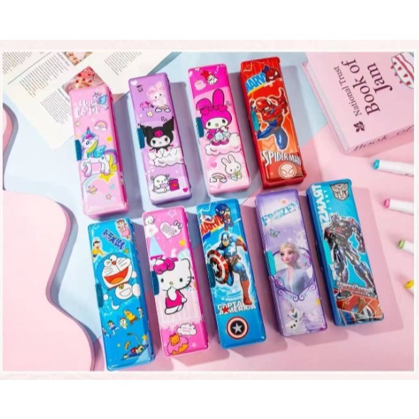 

Kotak Pensil Sanrio / Kotak Pensil Magnet Karaker 2 Sekat / Kotak Pensil Anak Dilengkapi Rautan / Kotak Pensil Karakter Lucu