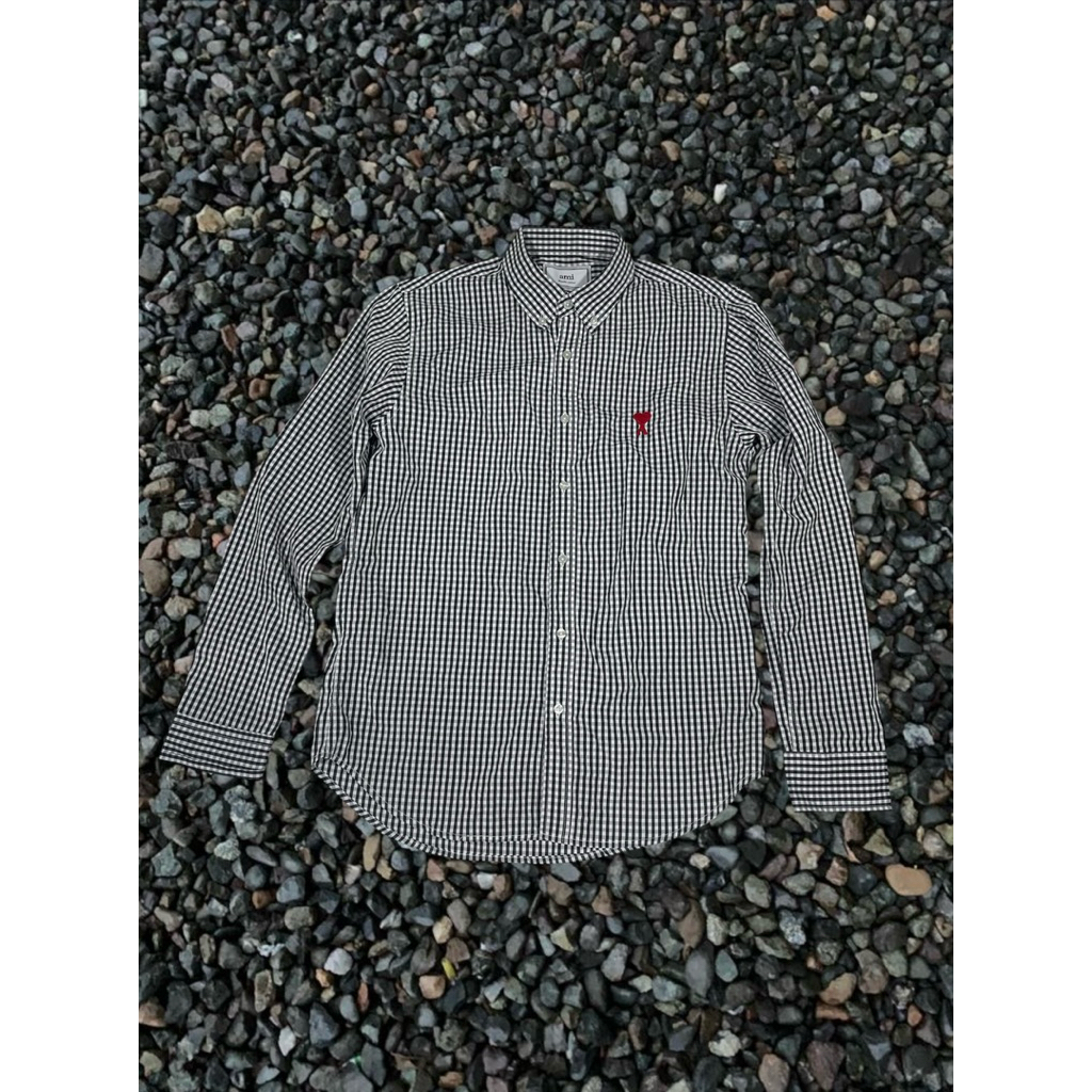 kemeja ami paris kotak kotak