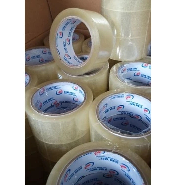 

Lakban Bening 90 Yard BC x 45 mm Per DUS | Star Tape Per Pcs – Tebal