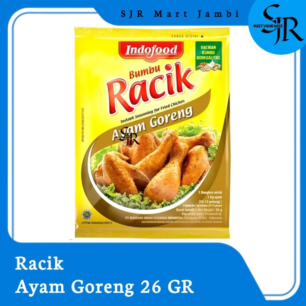 

[Bumbu] Indofood RACIK Bumbu instan - Ayam Goreng | Kemasan 26gr