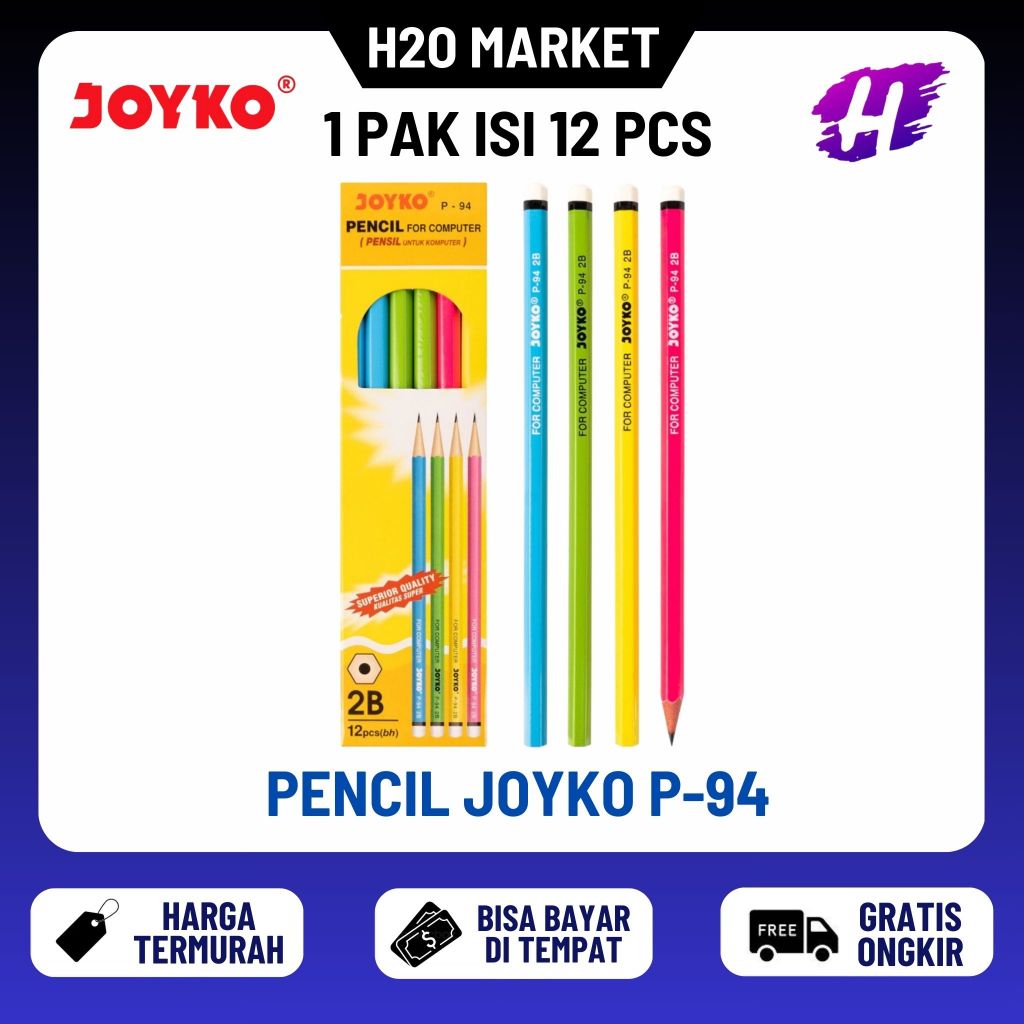 

Pencil / Pensil Joyko P-94 / 2B / 12 PCS