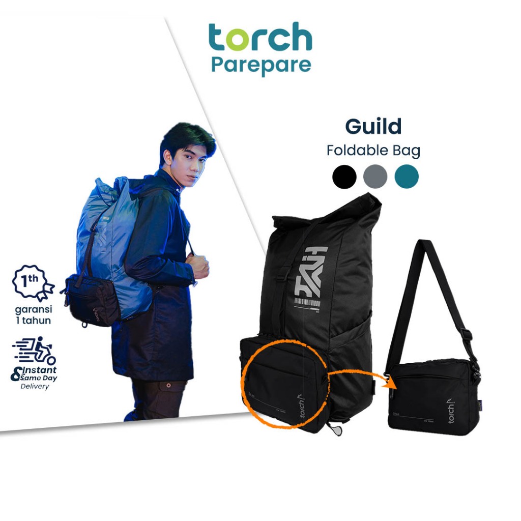 TORCH Guild Tas Ransel Lipat Tas Selempang Gamer 2 in 1 - Foldable