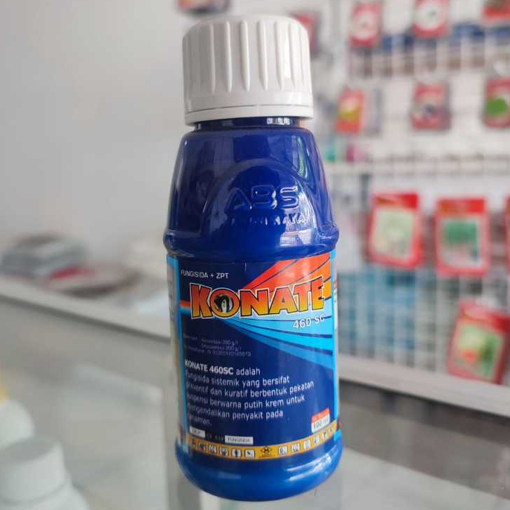 Fungisida + ZPT KONATE 460SC isi 100ml untuk mengendalikan bercak daun & busuk buah