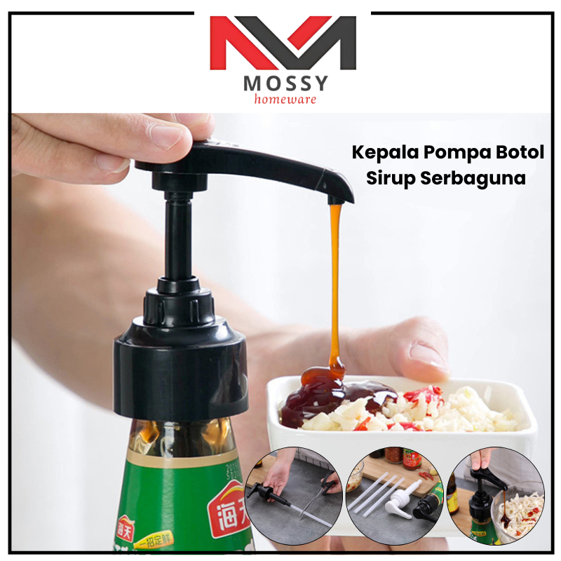 MOSSY Kepala Pompa Botol Sirup / Syrup Pump / Pompa Sirup Kecap Dispenser Multifungsi