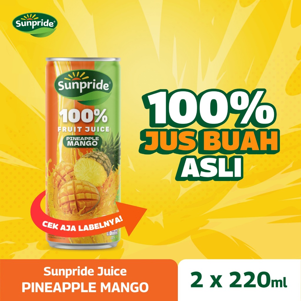

[Isi 2] Sunpride Juice Pineapple Mango 220 ml