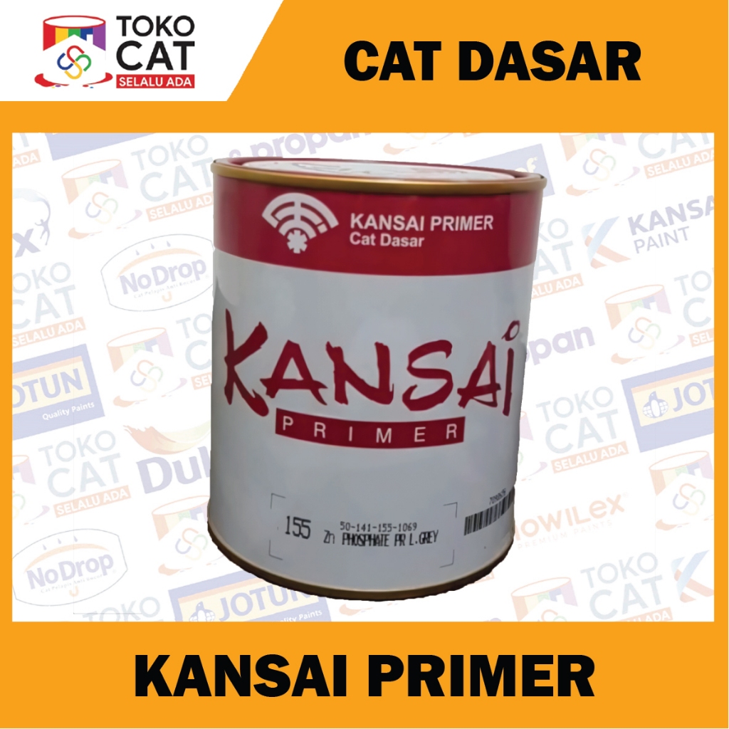 Cat Dasar Anti Karat | Kansai Zinc Chromate ABU FTALIT 1KG | Kemasan Kaleng