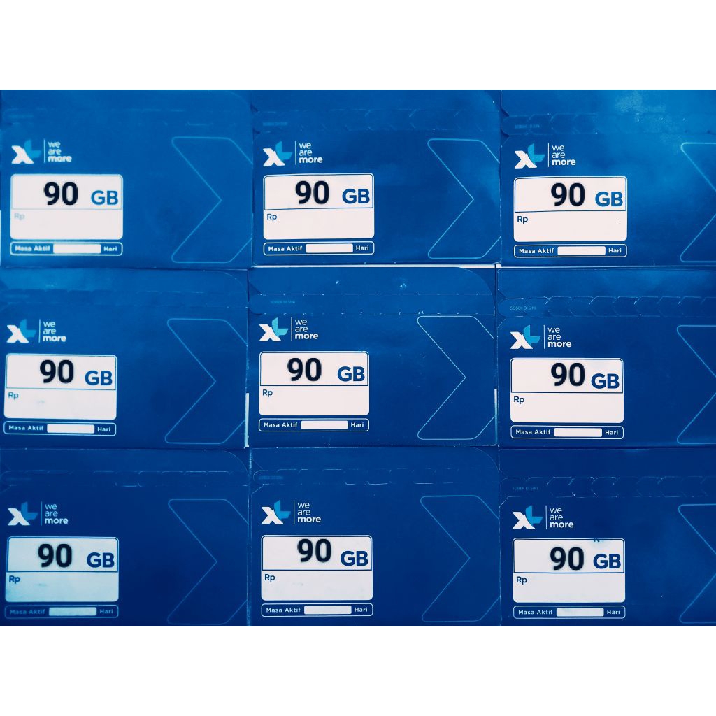 Kartu perdana XL bebas puas 270GB 90GB Full kuota utama 30 hari