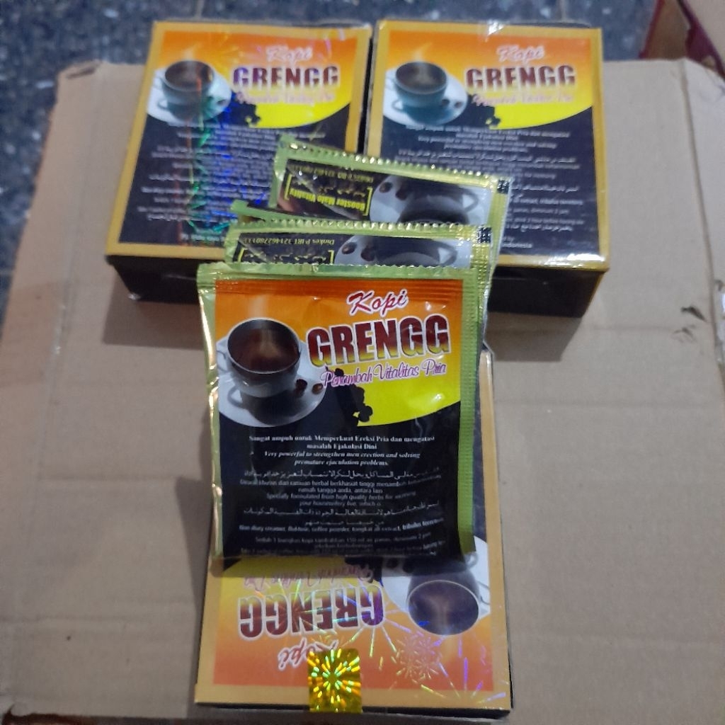 

ECERAN 1 SACHET KOPI GR GRE_NGG ORI - GR_COFFEE - Harga satu bungkus Kopi Gr GRE NGG