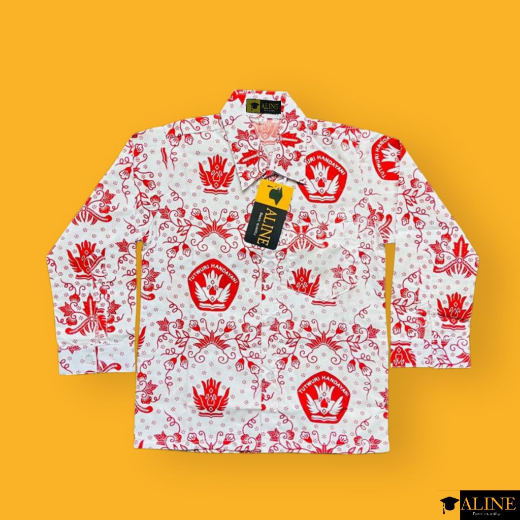 Seragam sekolah Baju batik SD lengan panjang