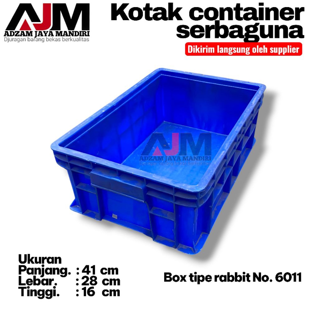 Box container tipe rabbit No.6011. box sparepart, box cupang, box perkakas, box baut