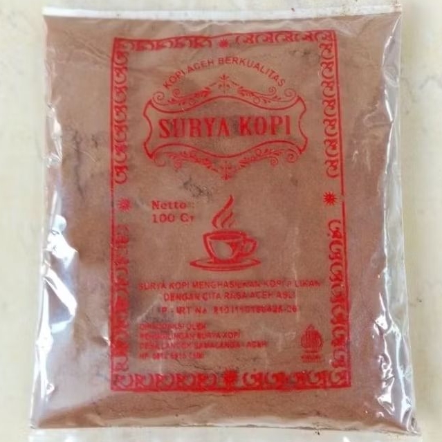 

100 Gram Bubuk Kopi Halus Surya Kopi