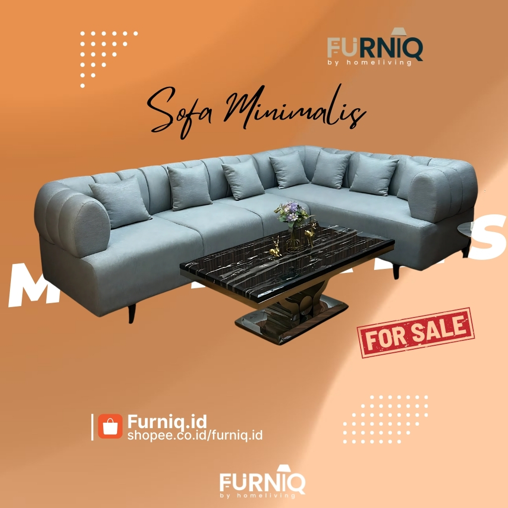 FURNIQ.ID - SOFA MINIMALIS L CANNES - SOFA PREMIUM - SOFA KAIN - SOFA BELUDRU - SOFA KULIT - SOFA ME