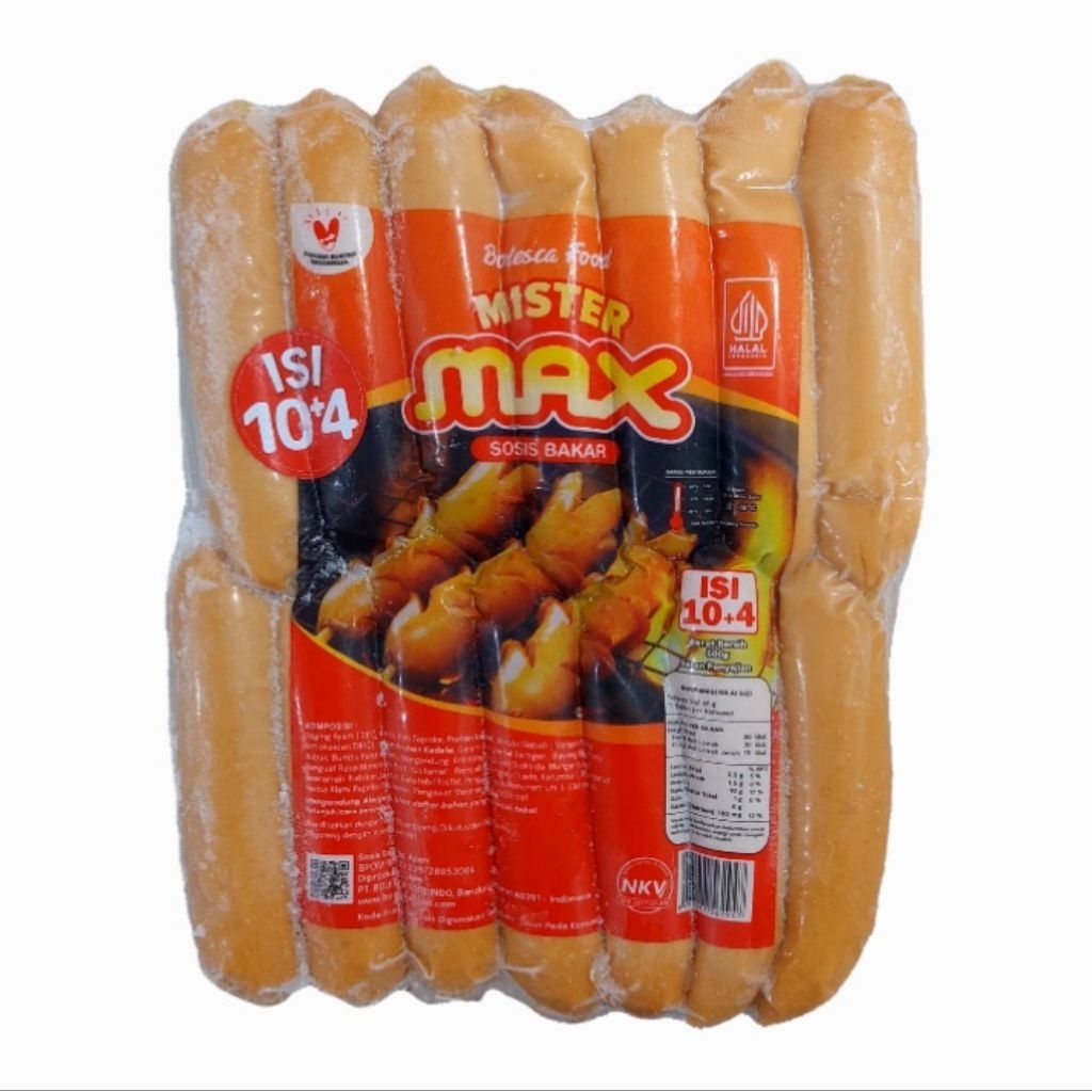 

Mister Max Sosis Ayam 500g isi 14