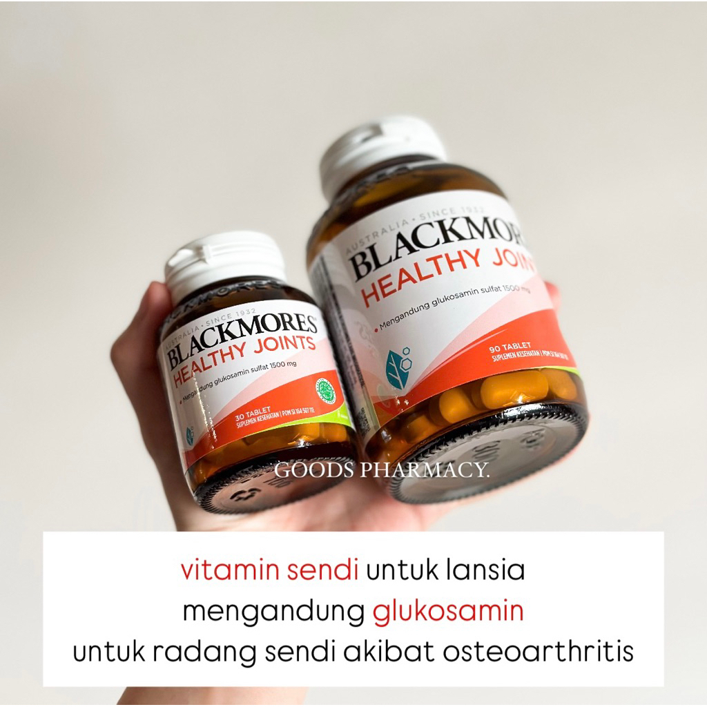Blackmores Healthy Joints (30 & 90 Kapsul) BPOM KALBE / Glucosamine Sulfate 1500 mg / Suplemen Sendi