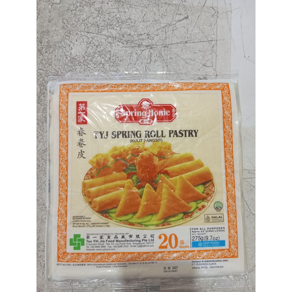 

TYJ Spring Roll Pastry/kulit pangsit 20s