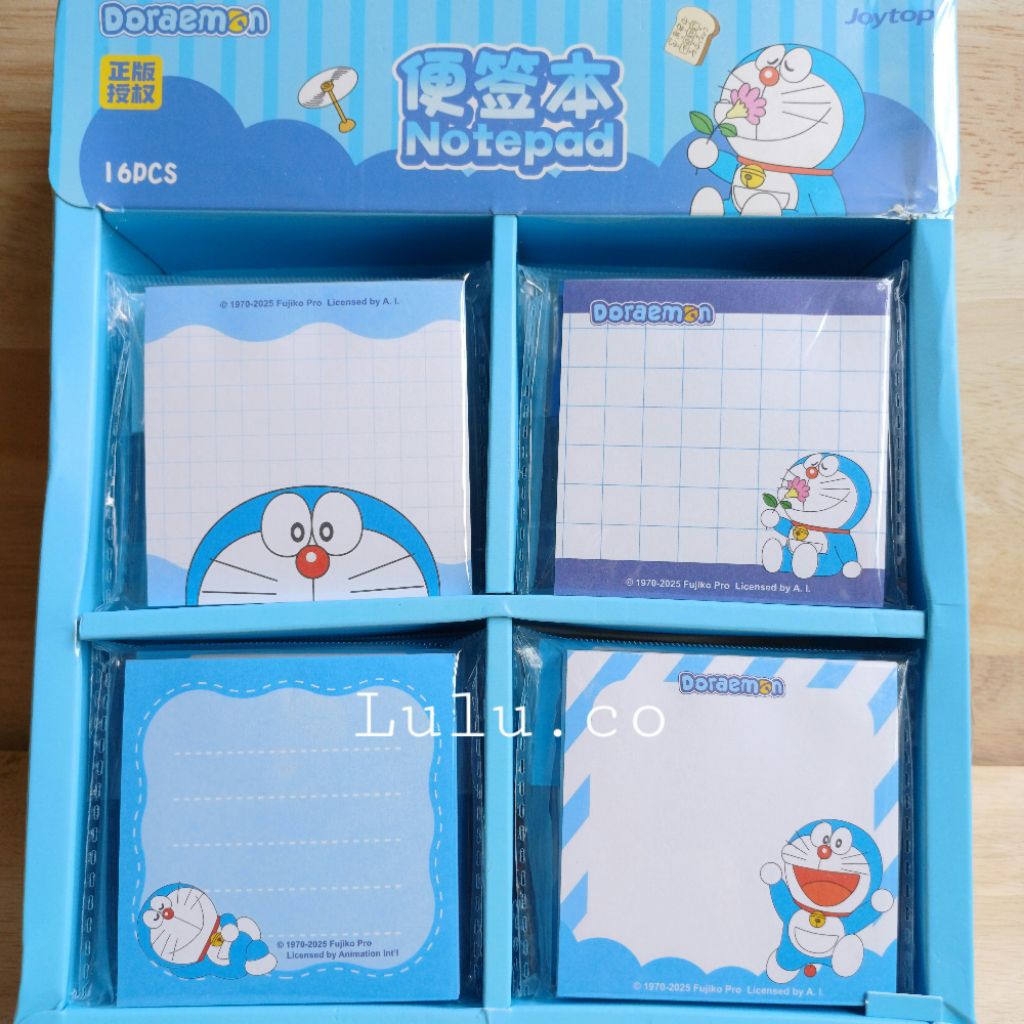 

Notepad memo JOYTOP Doraemon license 100 lembar HZYM03