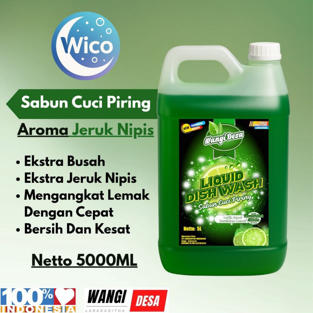 Sabun cuci piring 5 liter | Wangi desa Cuci piring | Sabun cuci piring derigen series TS | Wangi des