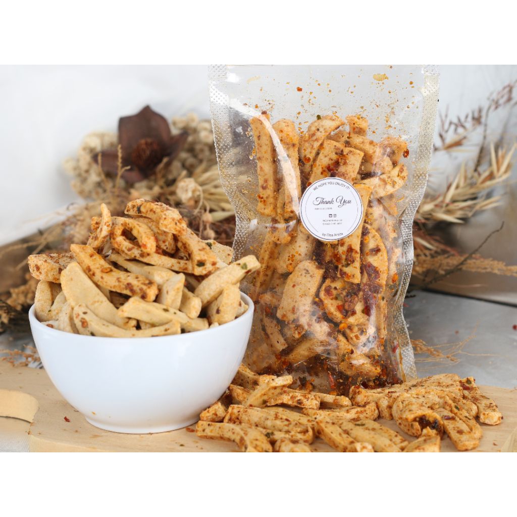 Basreng Original Daun Jeruk, Basreng Pedas Daun Jeruk dan Basreng Extra Pedas Daun Jeruk