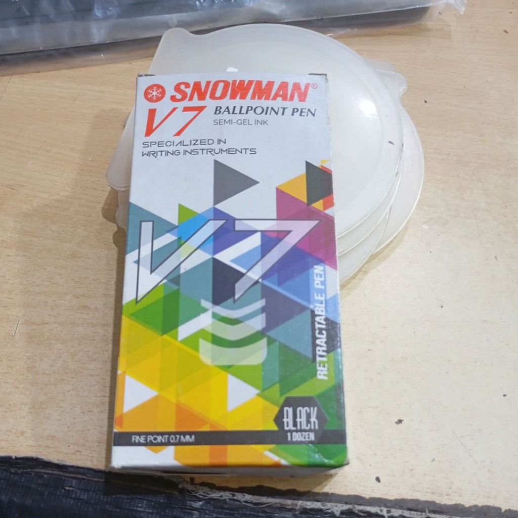 

BOLPEN SNOWMAN / BALLPOINT PEN SNOWMAN V7 1 KOTAK ISI 12