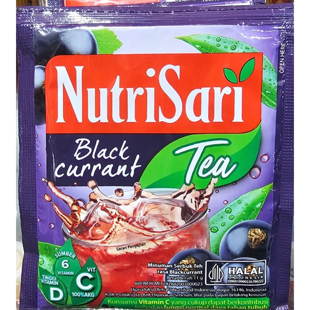 

Nutrisari Blackcurrant Tea 110g (isi 10 sachet)