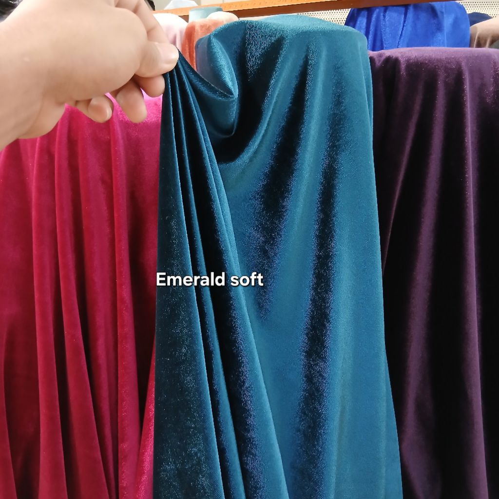 Kain bahan bludru street / Kain bludru meteran / Kain bludru import