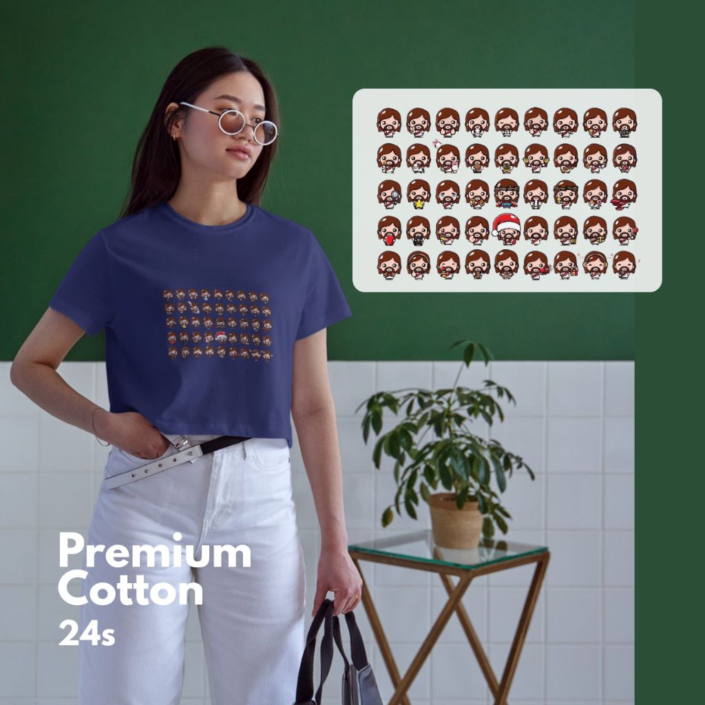 KAOS ROHANI KRISTEN NAVY / KAOS ROHANI PRIA WANITA / KAOS ROHANI KATOLIK / KAOS ROHANI YESUS