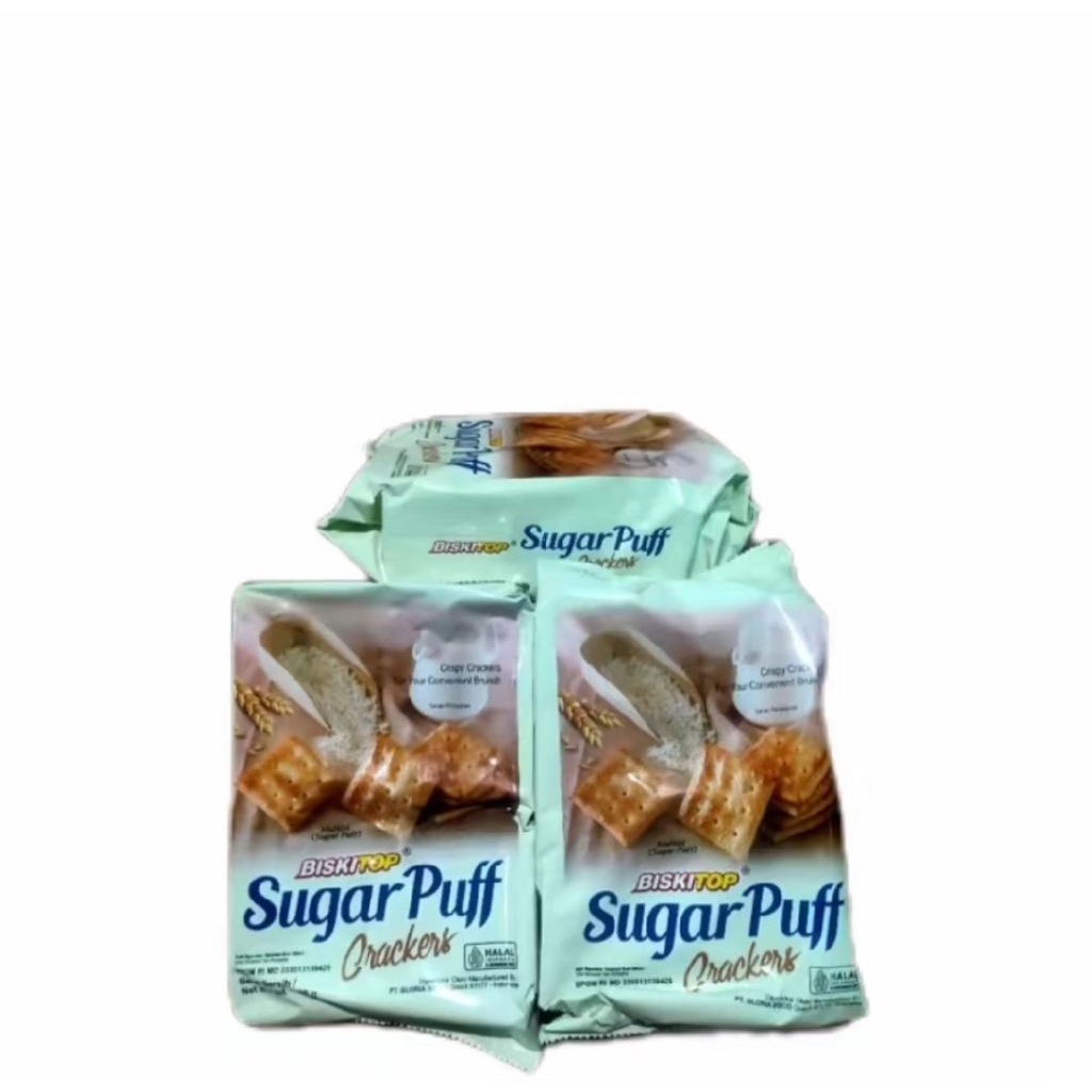 

Biskitop Sugar puff Cracker 280gram 1pack isi 12bks