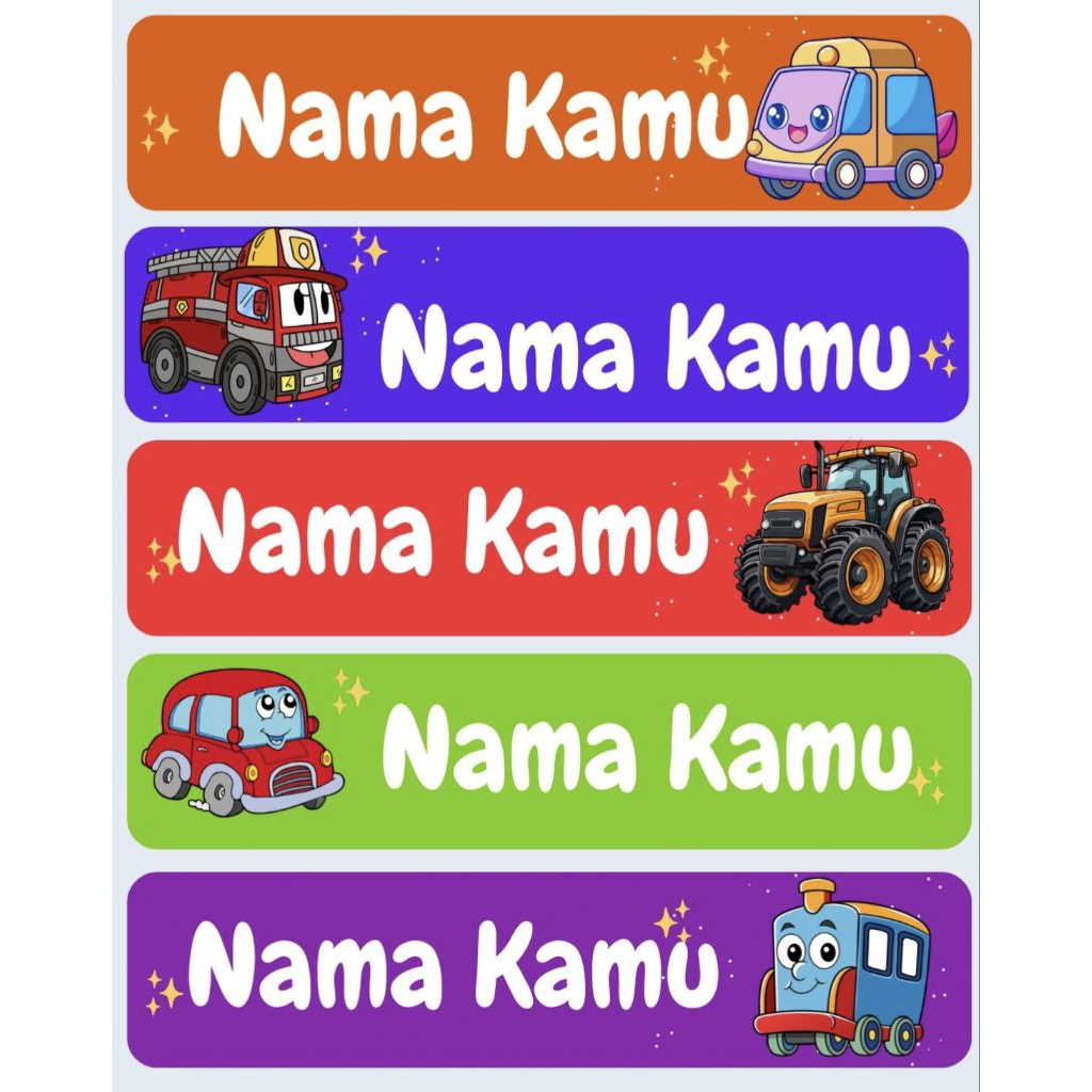 

30pc STIKER NAMA TEMPEL KAIN TERLARIS/Stiker nama untuk baju