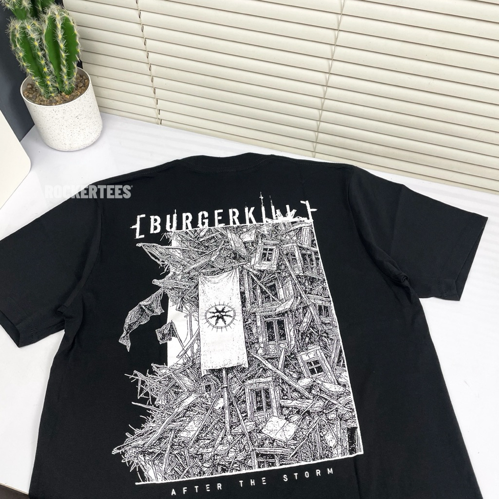 Ready Stock - Burgerkill - After The Storm | Black T-Shirt Original Merchandise