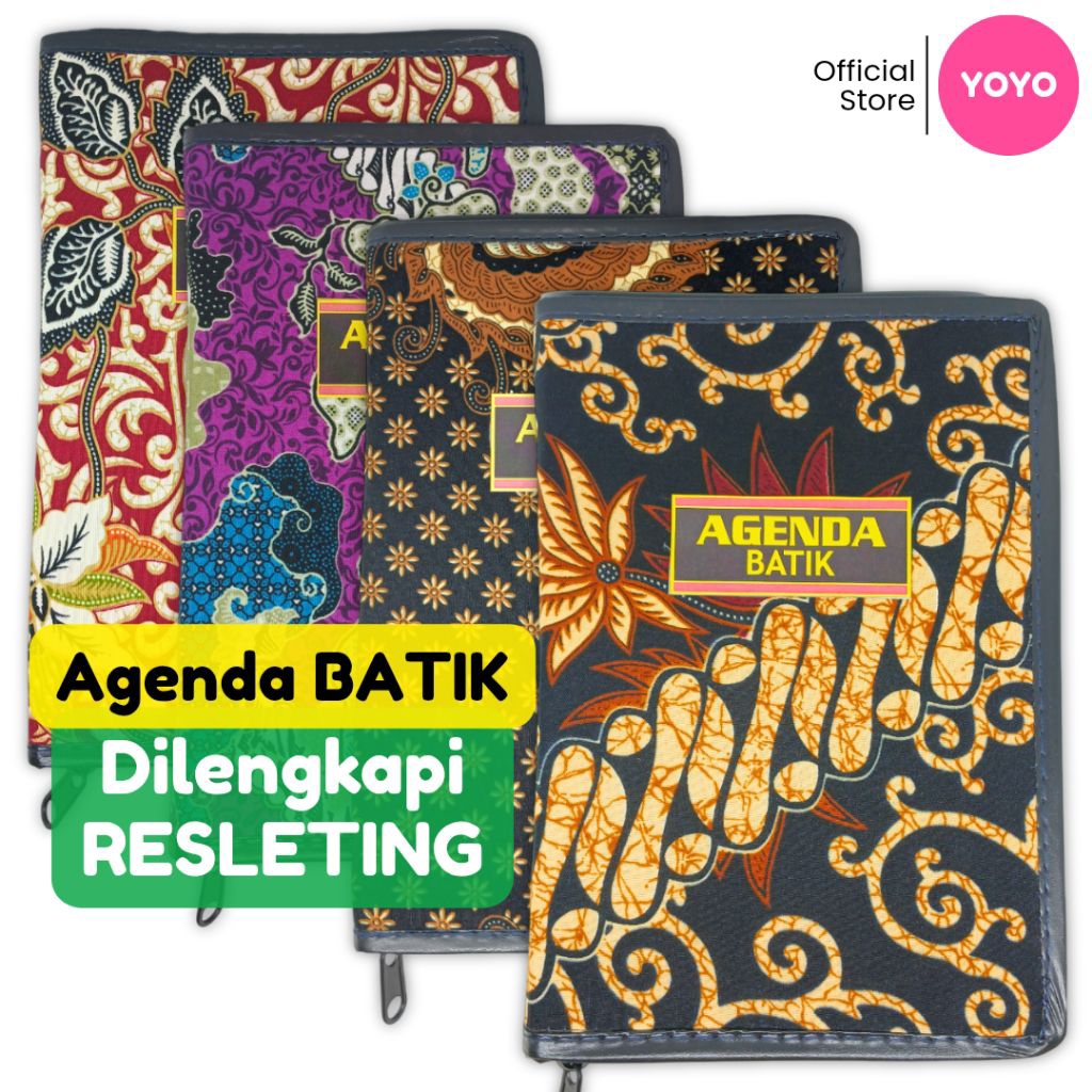 

Buku Agenda BATIK RESLETING ZIPPER 90 Lembar Notebook Aesthetic Buku Tulis Alat Tulis Kantor