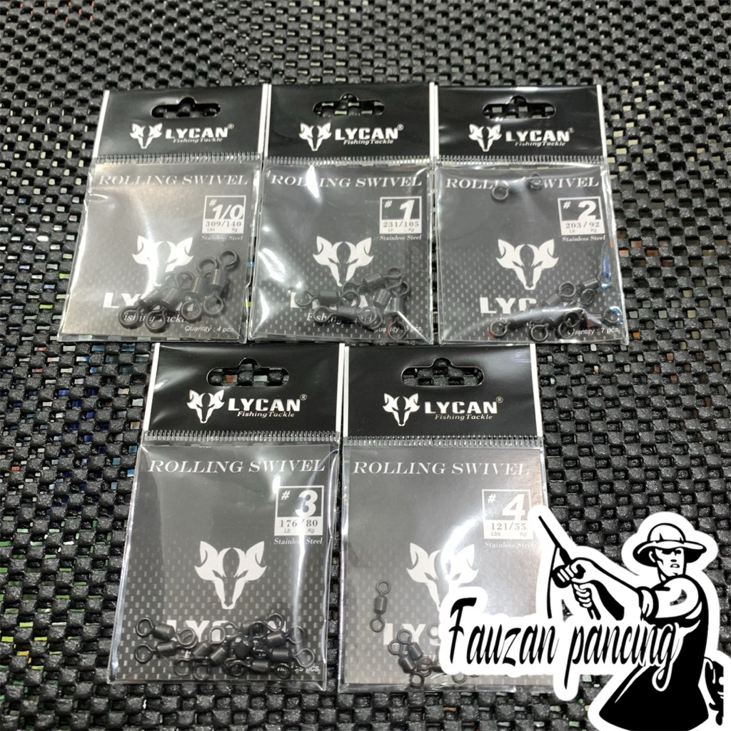 Kili-Kili Lycan/Rolling Swivvel LYCAN Dan SPLIT RING LYCAN Sedia Berbagai Ukuran