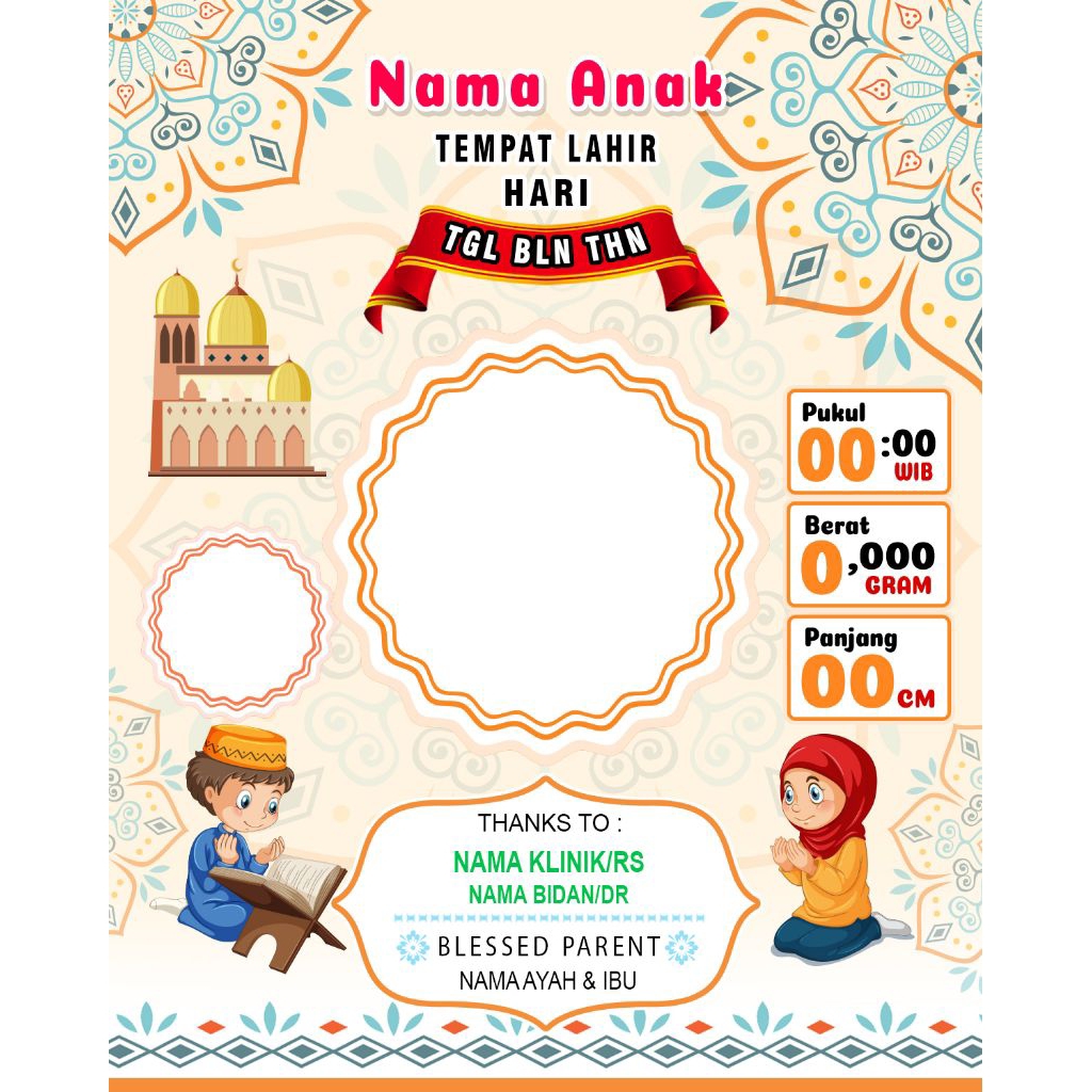 frame foto custom bayi
