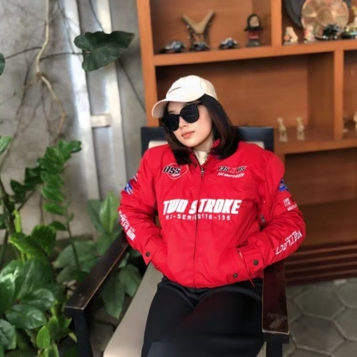 Two Stroke Jaket Motor 2stroke Vol 4 Hitam Merah Biru